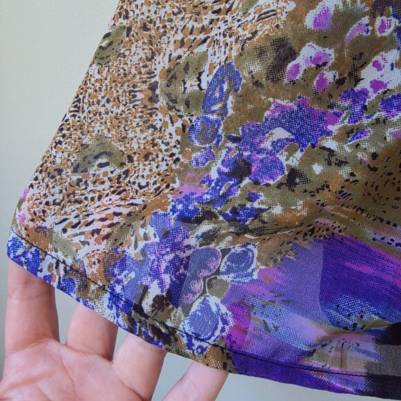 W18 WALTER BAKER Sleeveless Hugo Leopard Sheath Dress | S | Elastic Waist NWT - Picture 3 of 11